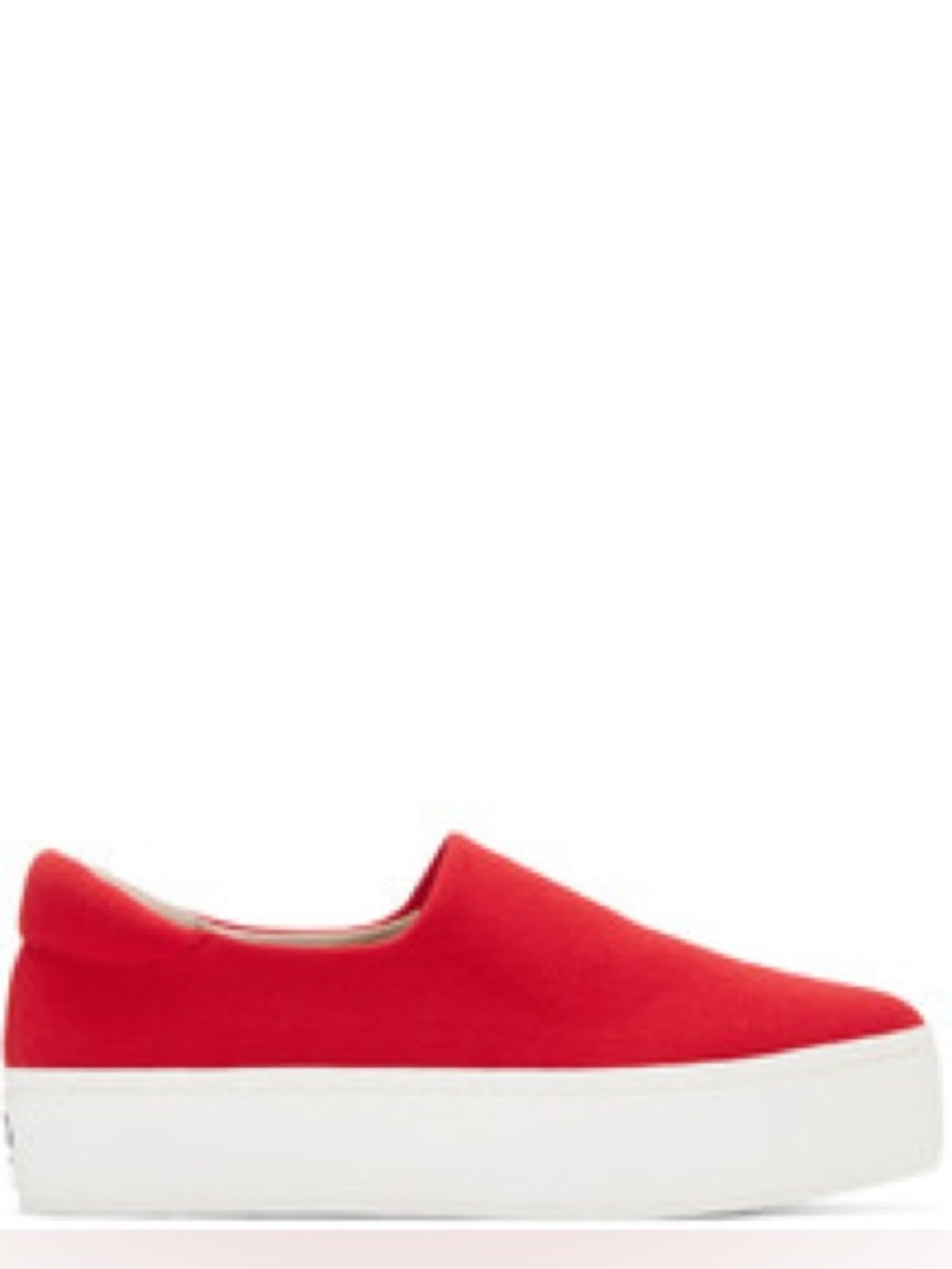 Opening Ceremony Red Slip-On Platform Sneakers